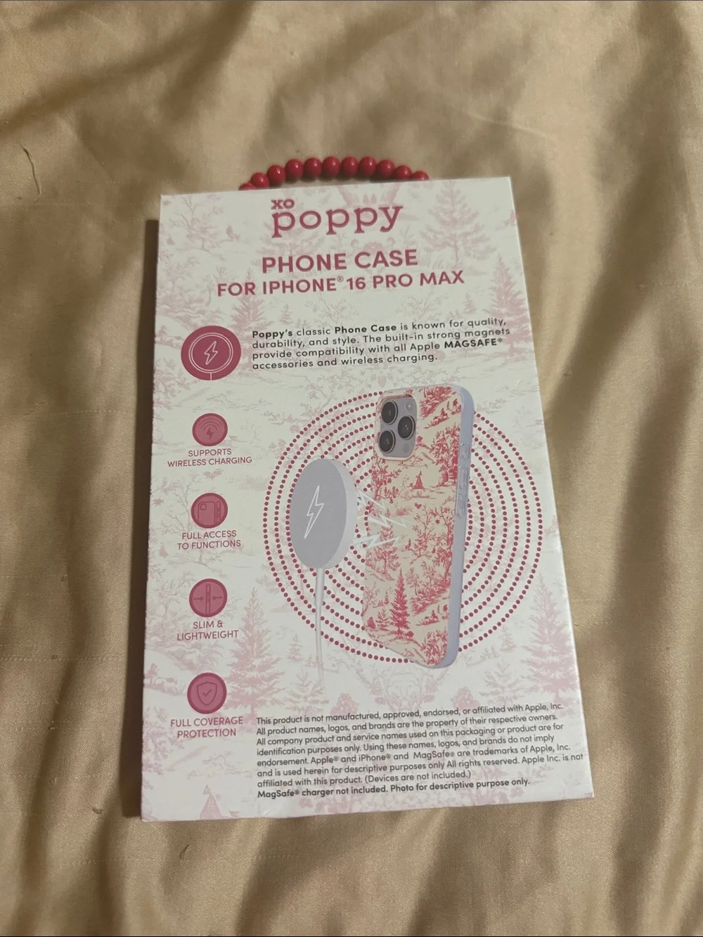 Phone Case for iPhone 16 Pro Max - Pink Floral
